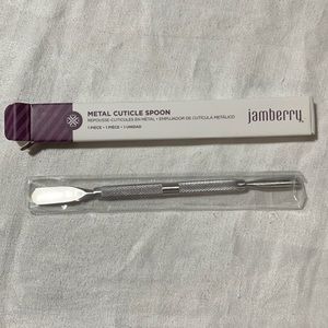 NWT Jamberry Metal Cuticle Spoon in original packaging